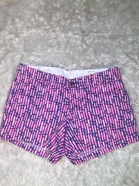Lilly Pulitzer THE  CALLAHAN women’s Pink and Navy blue Shorts size 12